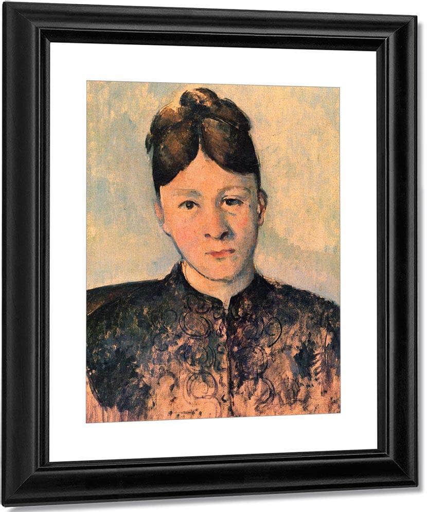 Portrait Of Madame Cezanne 1885 By Paul Cezanne Fine Art Print