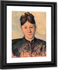 Portrait Of Madame Cezanne 1885 By Paul Cezanne Fine Art Print