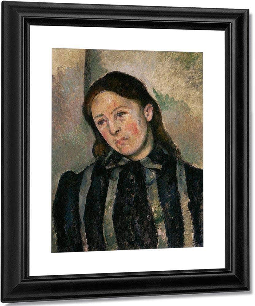 Portrait Of Madame Cezanne By Cezanne Paul Fine Art Print