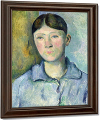 Portrait Of Madame Cezanne By Paul Cezanne Fine Art Print