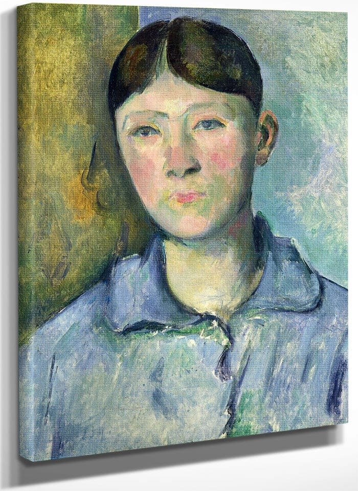 Portrait Of Madame Cezanne By Paul Cezanne Fine Art Print