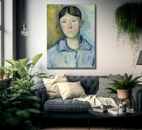 Portrait Of Madame Cezanne By Paul Cezanne Fine Art Print