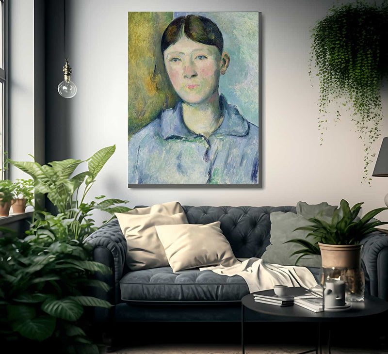 Portrait Of Madame Cezanne By Paul Cezanne Fine Art Print