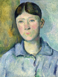 Portrait Of Madame Cezanne By Paul Cezanne Fine Art Print