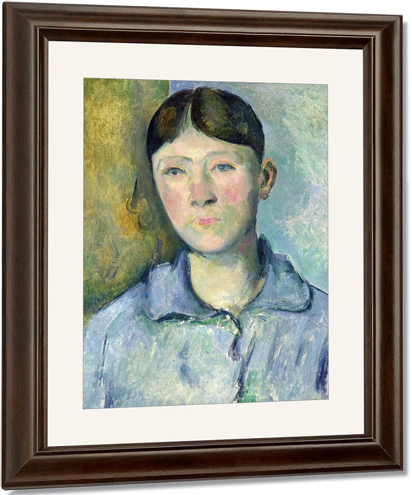 Portrait Of Madame Cezanne By Paul Cezanne Fine Art Print