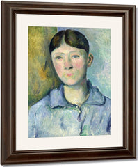 Portrait Of Madame Cezanne By Paul Cezanne Fine Art Print
