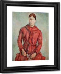 Portrait Of Madame Cezanne In A Red Dress By Paul Cezanne Fine Art Print
