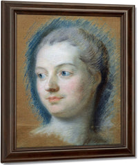 Portrait Of Madame De Pompadour (1721 64) By Maurice Quentin De La Tour Fine Art Print