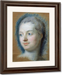 Portrait Of Madame De Pompadour (1721 64) By Maurice Quentin De La Tour Fine Art Print