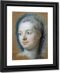 Portrait Of Madame De Pompadour (1721 64) By Maurice Quentin De La Tour Fine Art Print