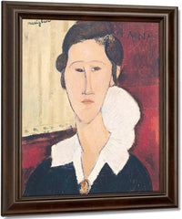 Portrait Of Madame Hanka Zborowska By Amedeo Modigliani Fine Art Print