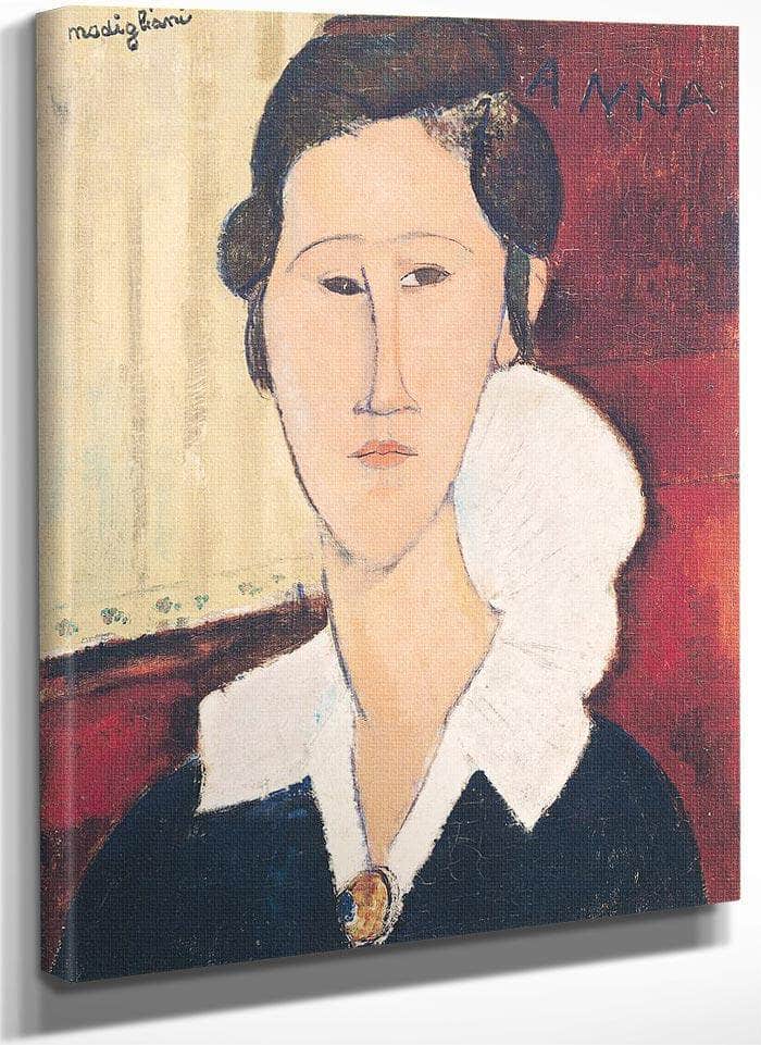 Portrait Of Madame Hanka Zborowska By Amedeo Modigliani Fine Art Print