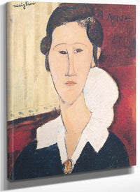 Portrait Of Madame Hanka Zborowska By Amedeo Modigliani Fine Art Print