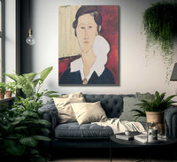 Portrait Of Madame Hanka Zborowska By Amedeo Modigliani Fine Art Print