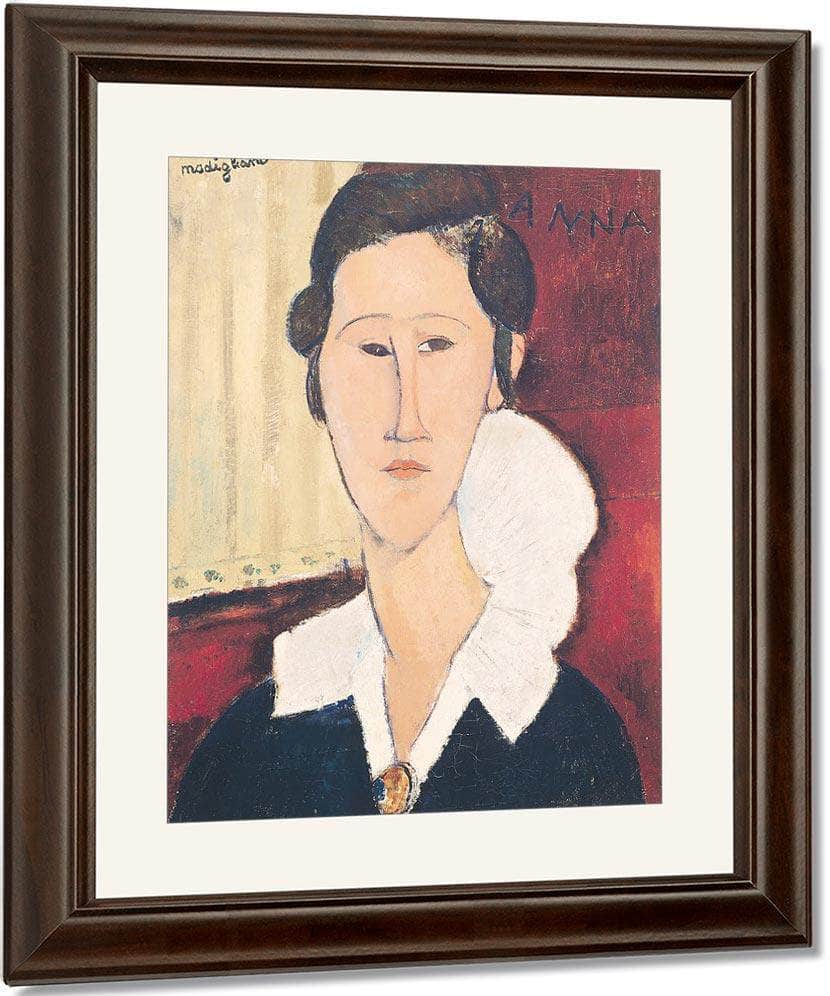 Portrait Of Madame Hanka Zborowska By Amedeo Modigliani Fine Art Print