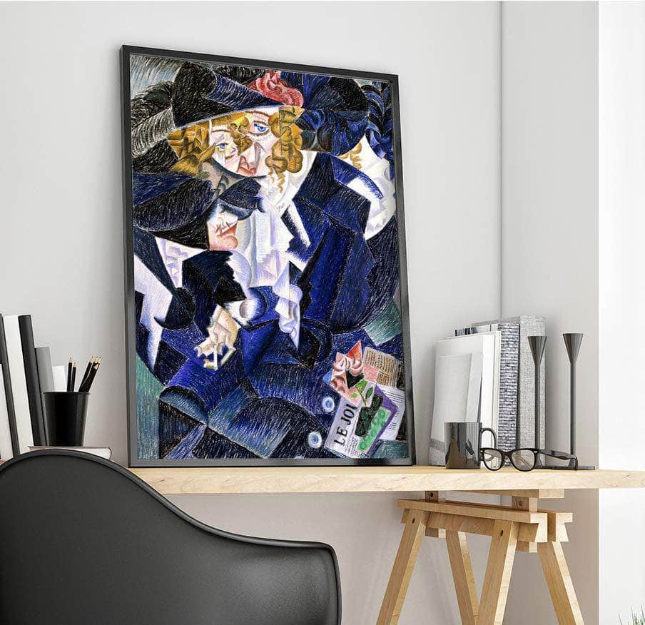 Portrait Of Madame M.s. Painting Gino Severini Canvas Art Fine Art Print