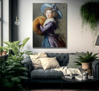 Portrait Of Madame Mole Reymond 1786 By Elisabeth Vigee Le Brun Fine Art Print