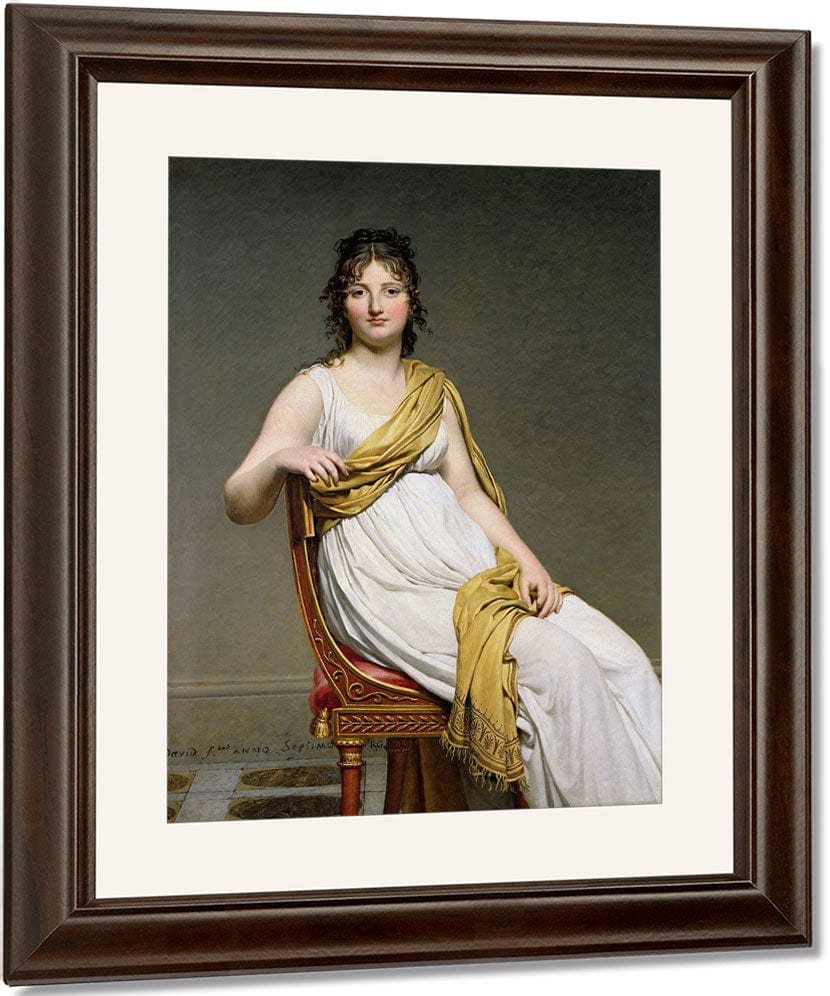 Portrait Of Madame Raymond De Verninac (1780 1827) By Jacques Louis David Fine Art Print