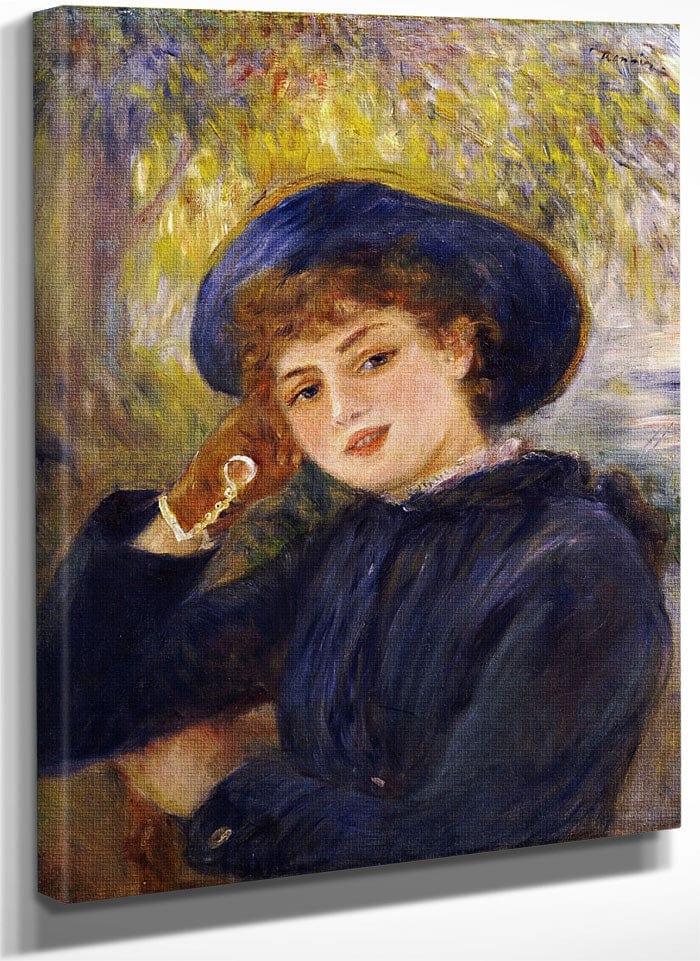 Portrait Of Madamoiselle Demarsy By Pierre Auguste Renoir Fine Art Print