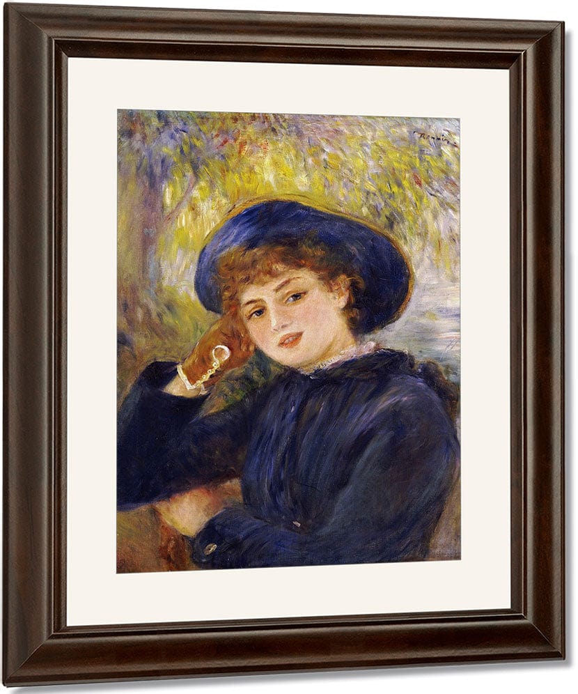 Portrait Of Madamoiselle Demarsy By Pierre Auguste Renoir Fine Art Print