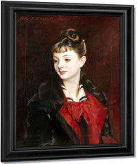 Portrait Of Madamoiselle Suzanne Poirson By John Singer Sargent Fine Art Print