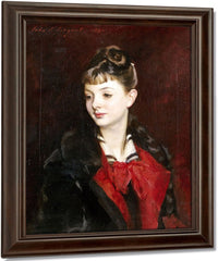 Portrait Of Madamoiselle Suzanne Poirson By John Singer Sargent Fine Art Print