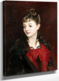 Portrait Of Madamoiselle Suzanne Poirson By John Singer Sargent Fine Art Print