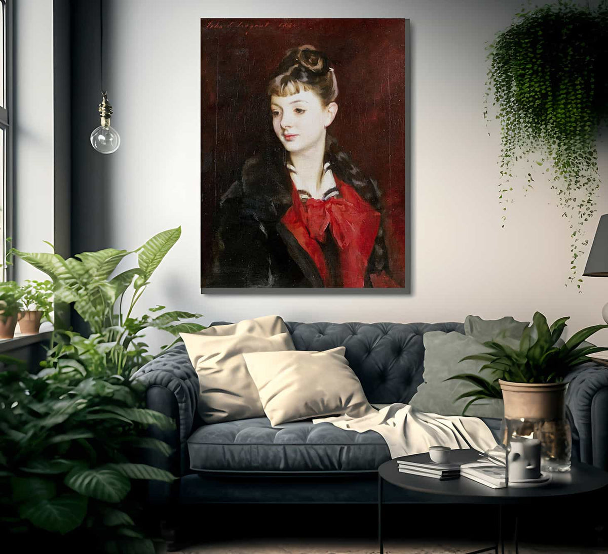 Portrait Of Madamoiselle Suzanne Poirson By John Singer Sargent Fine Art Print