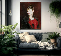 Portrait Of Madamoiselle Suzanne Poirson By John Singer Sargent Fine Art Print