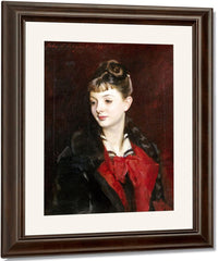 Portrait Of Madamoiselle Suzanne Poirson By John Singer Sargent Fine Art Print