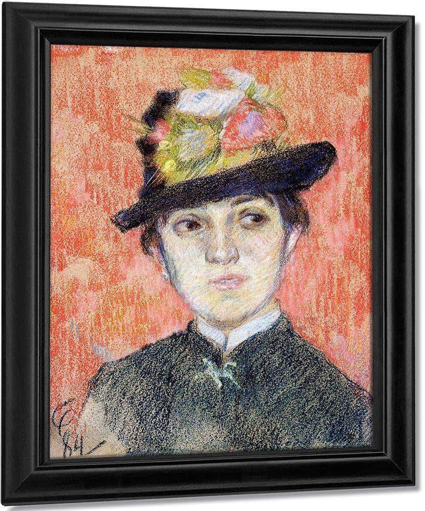 Portrait Of Mademoiselle Manthey By Paul Gauguin Fine Art Print