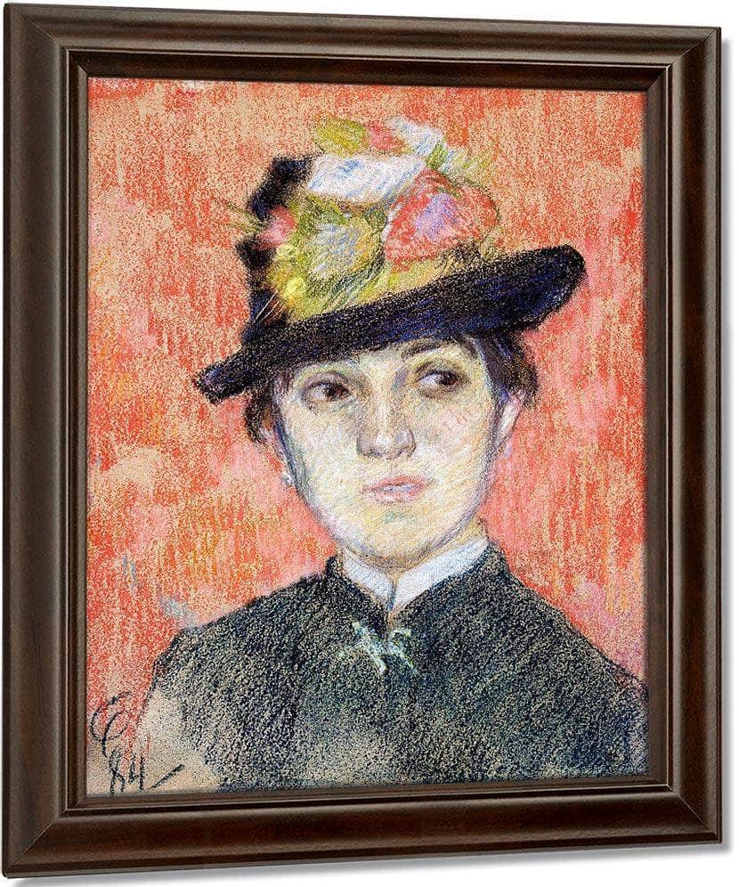 Portrait Of Mademoiselle Manthey By Paul Gauguin Fine Art Print
