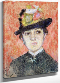 Portrait Of Mademoiselle Manthey By Paul Gauguin Fine Art Print