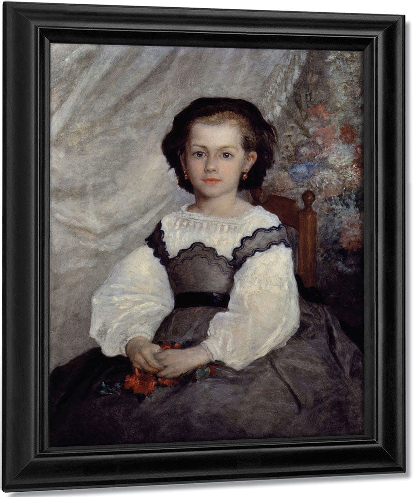 Portrait Of Mademoiselle Romaine Lacaux By Pierre Auguste Renoir Fine Art Print
