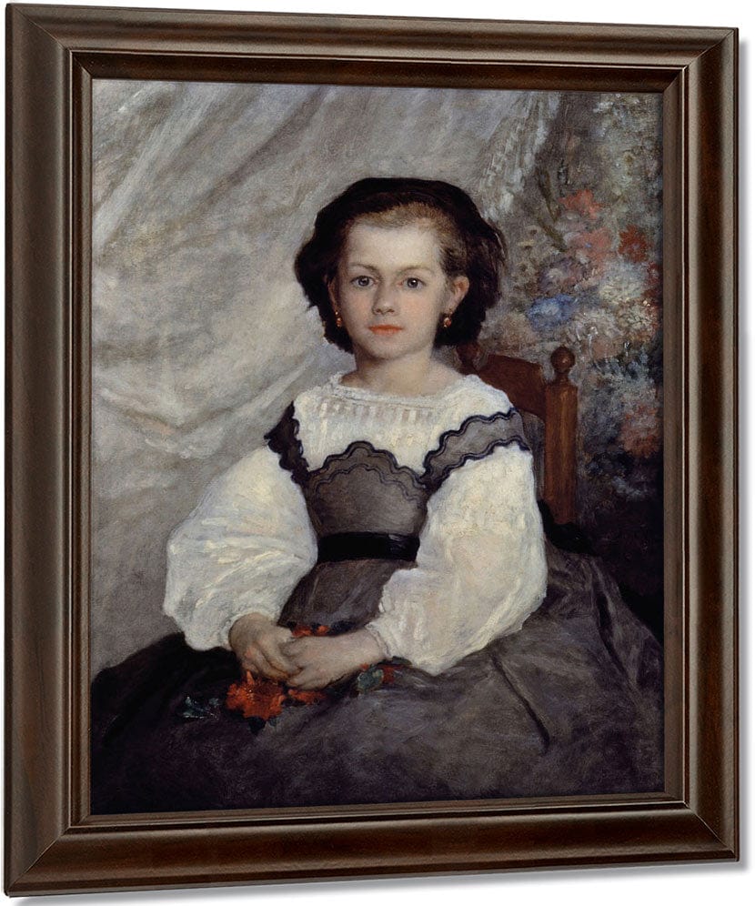 Portrait Of Mademoiselle Romaine Lacaux By Pierre Auguste Renoir Fine Art Print