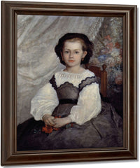 Portrait Of Mademoiselle Romaine Lacaux By Pierre Auguste Renoir Fine Art Print