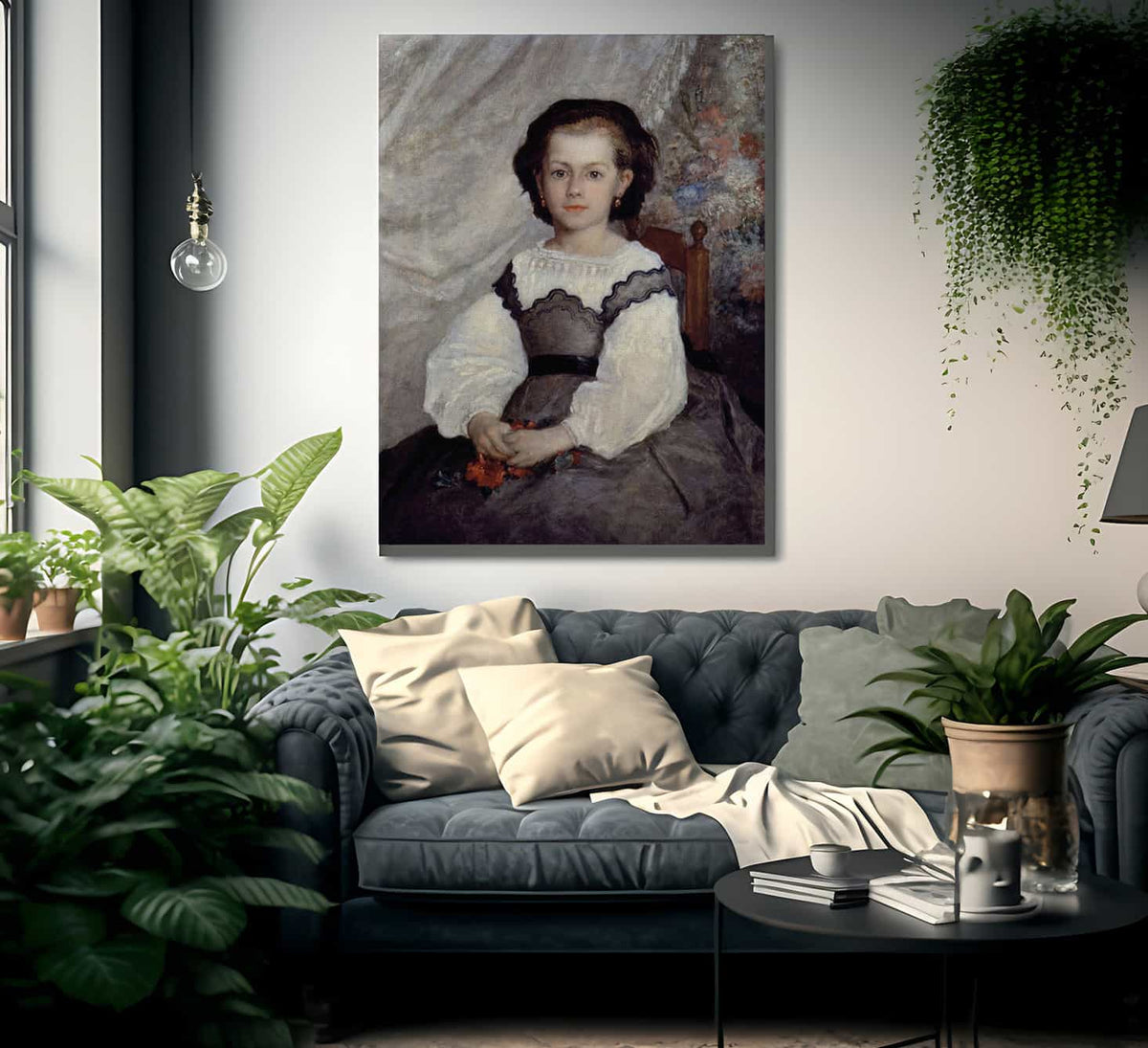 Portrait Of Mademoiselle Romaine Lacaux By Pierre Auguste Renoir Fine Art Print