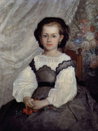 Portrait Of Mademoiselle Romaine Lacaux By Pierre Auguste Renoir Fine Art Print