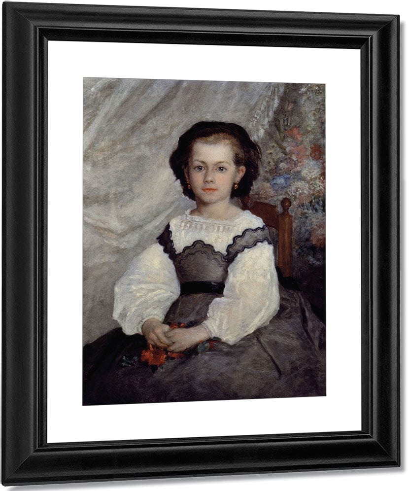 Portrait Of Mademoiselle Romaine Lacaux By Pierre Auguste Renoir Fine Art Print