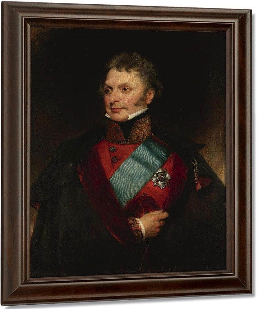 Portrait Of Major General Sir Henry Wheatley, Bt, C.B., G.C.H. (1777 1852) By William Henry Walker Fine Art Print