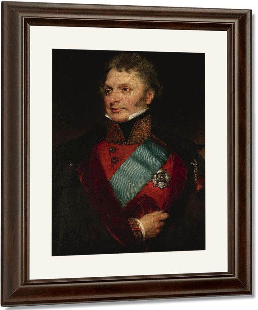 Portrait Of Major General Sir Henry Wheatley, Bt, C.B., G.C.H. (1777 1852) By William Henry Walker Fine Art Print