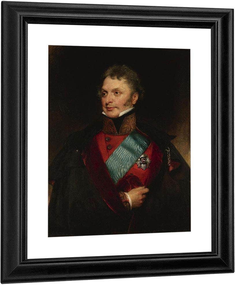 Portrait Of Major General Sir Henry Wheatley, Bt, C.B., G.C.H. (1777 1852) By William Henry Walker Fine Art Print