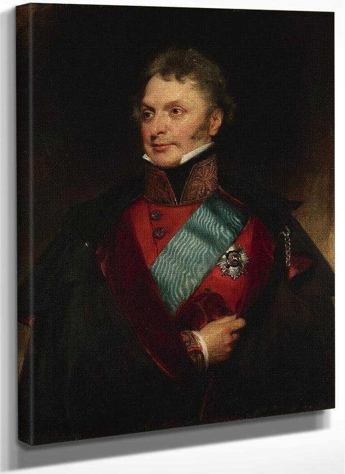 Portrait Of Major General Sir Henry Wheatley, Bt, C.B., G.C.H. (1777 1852) By William Henry Walker Fine Art Print