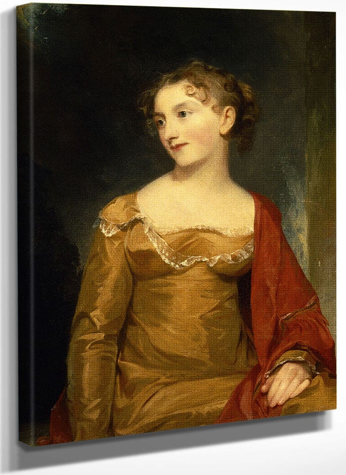 Portrait Of Maria Livingston (Mrs. John C. Tillotson) By Thomas Sully Fine Art Print