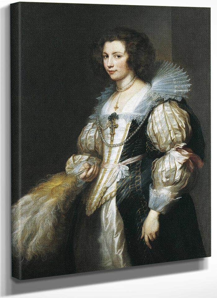 Portrait Of Maria Louisa De Tassis By Anthony Van Dyck Fine Art Print