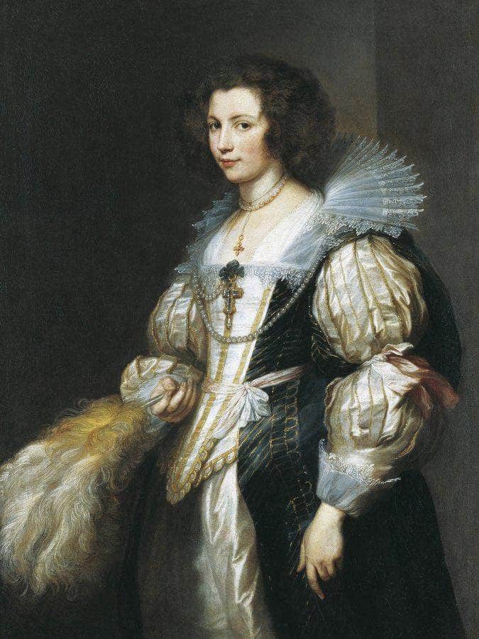 Portrait Of Maria Louisa De Tassis By Anthony Van Dyck Fine Art Print