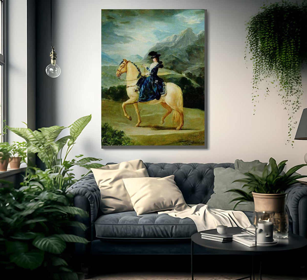 Portrait Of Maria Teresa De Vallabriga On Horseback By Francisco De Goya Fine Art Print