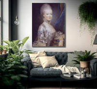 Portrait Of Marie Antoinette 1769 By Joseph Ducreux Fine Art Print