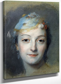 Portrait Of Marie Fel (1713 78) By Maurice Quentin De La Tour Fine Art Print