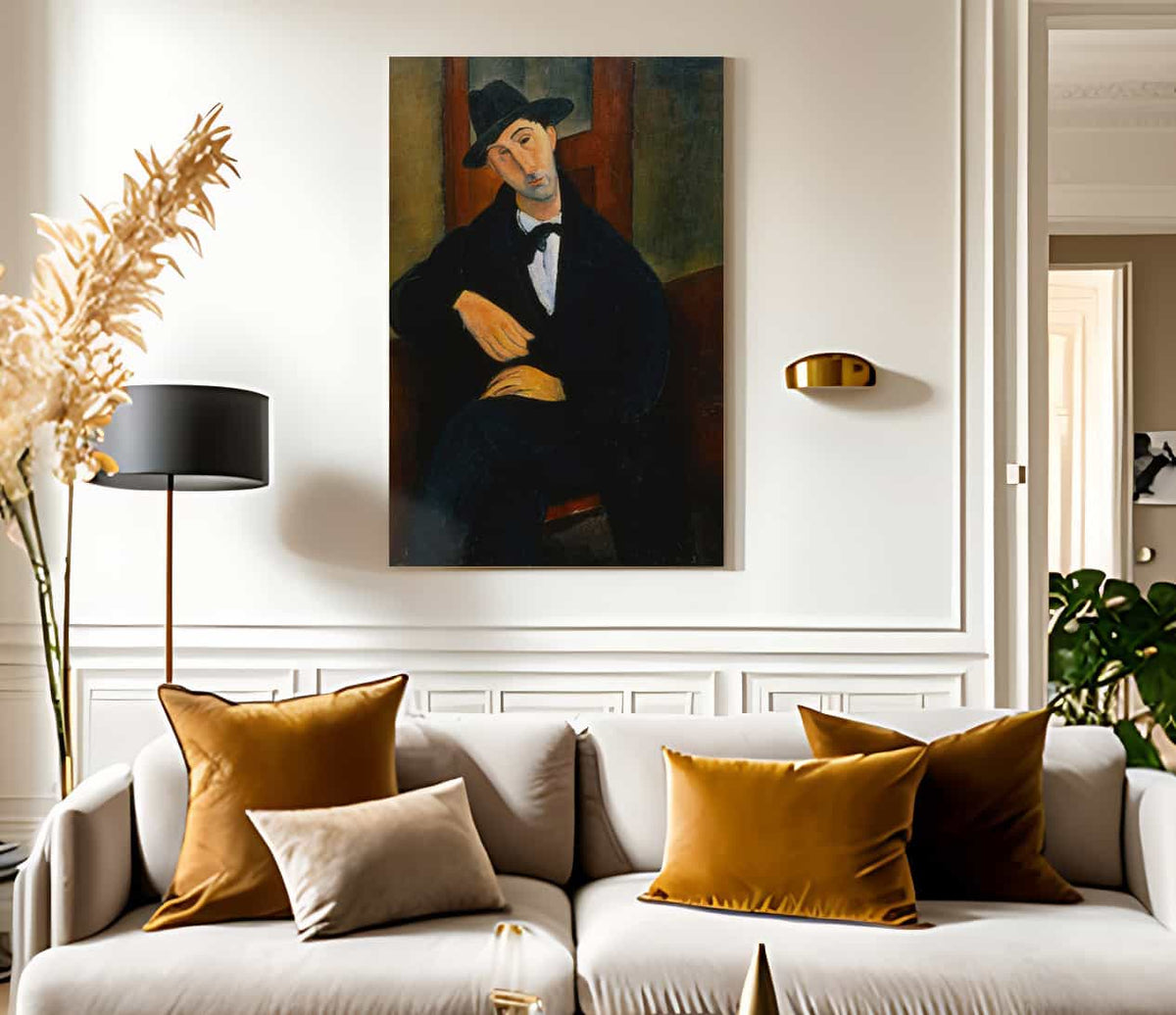 Portrait Of Mario By Amedeo Modigliani Fine Art Print